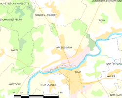 Map commune FR insee code 70026